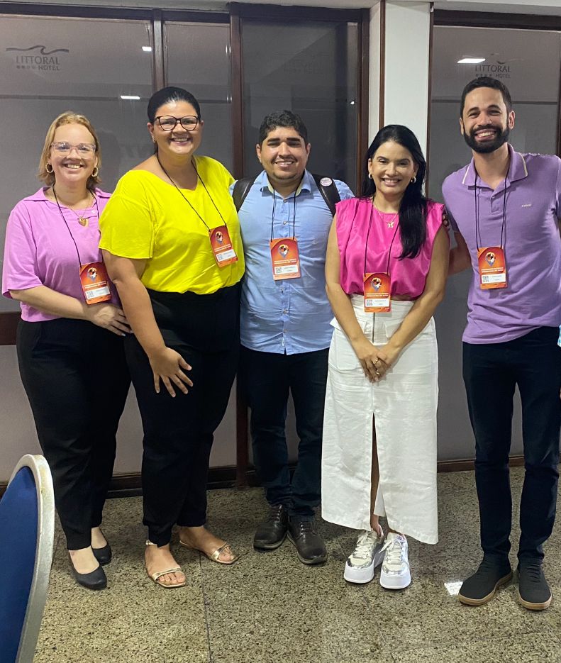 Geórgia Medeiros, com os secretários do Conde, Caaporã e Alhandra (Litoral Sul)